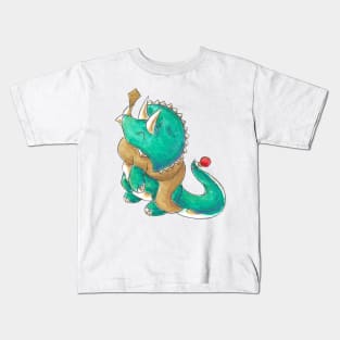 Trimmed Triceratops Kids T-Shirt